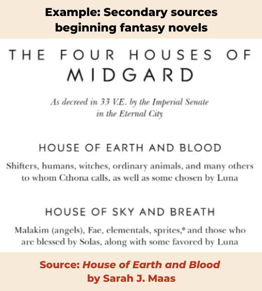 How to start a fantasy - example from House of Earth and Blood by Sarah Maas