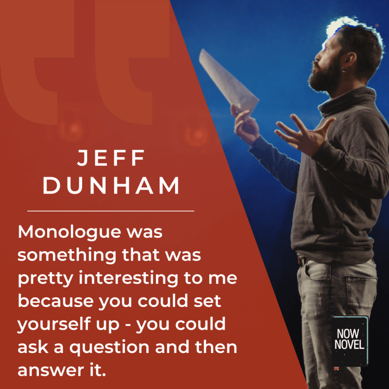 Jeff Dunham quote on monologue and setting up questions and answers