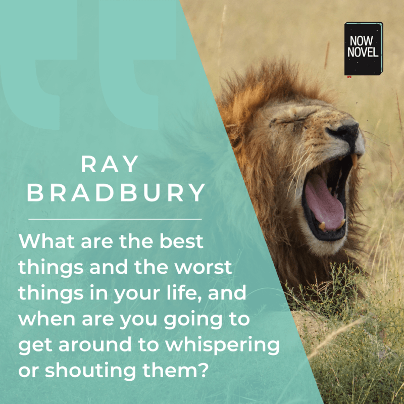 Ray Bradbury prompt to write from strong feelings.
