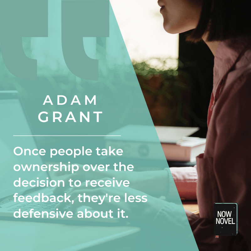 Writing critiques quote - Adam Grant on openness to feedback