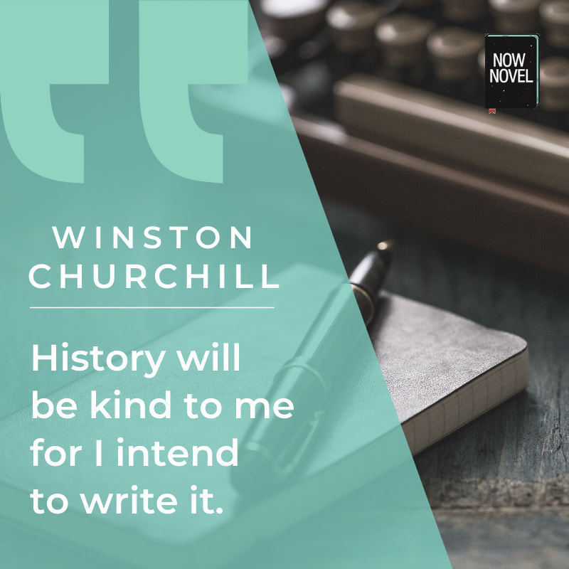 Winston Churchill quote on writing history
