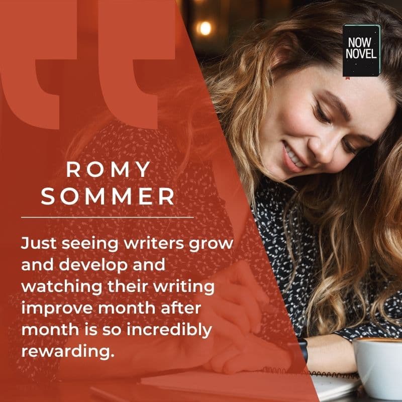 Why coaching writers is rewarding - Romy Sommer quote
