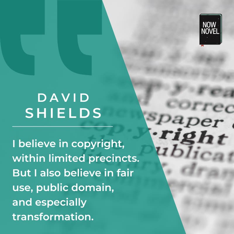 Quote on copyright and public domain by David Shields