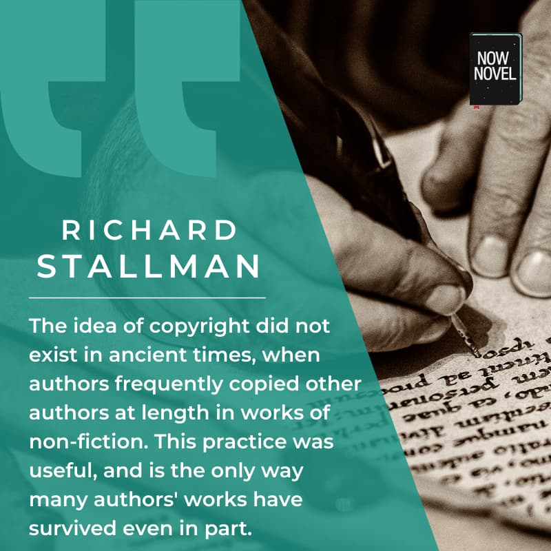 Copyright in ancient times - Richard Stallman quote