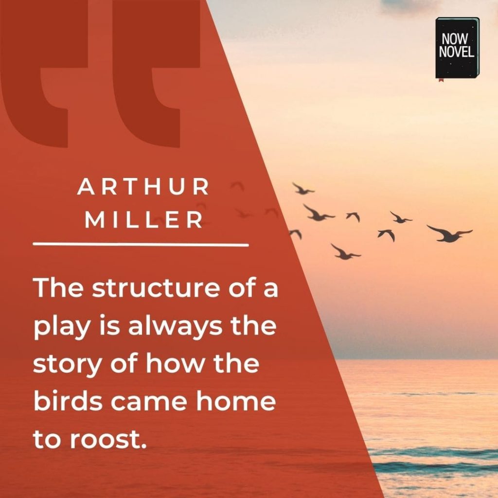 Story structure quote by Arthur Miller