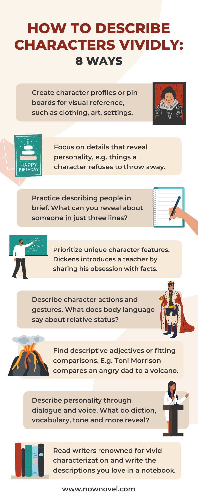 how to write about a person
