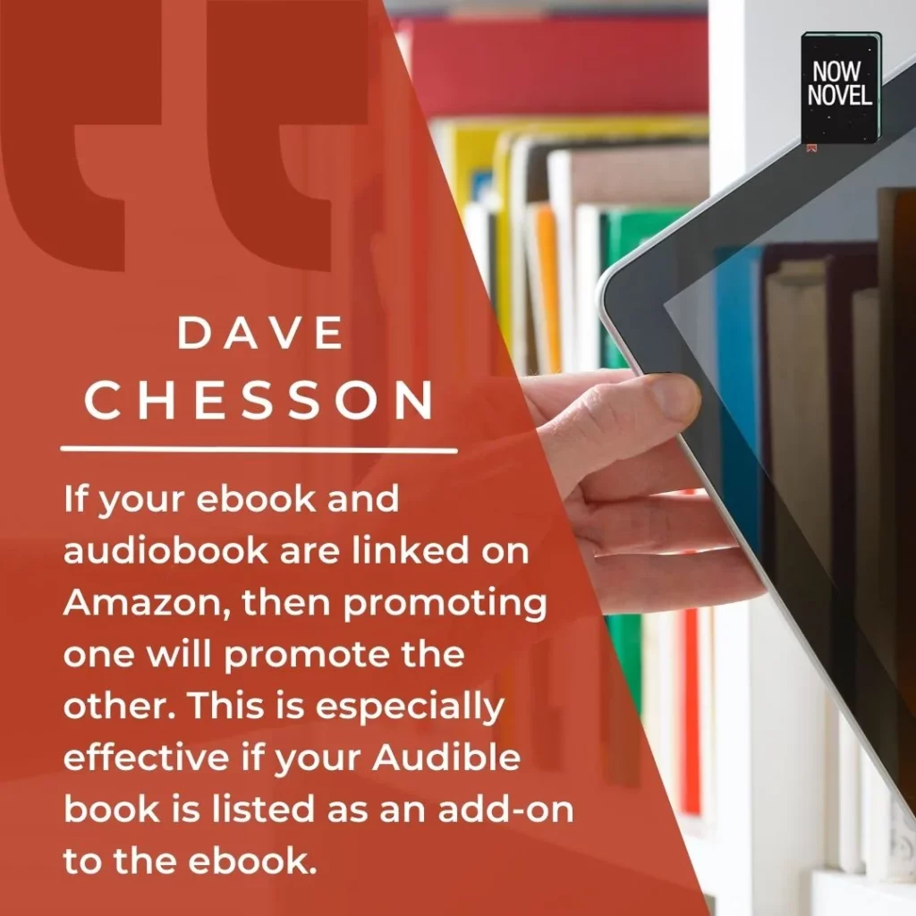 Dave Chesson quote on audiobook marketing