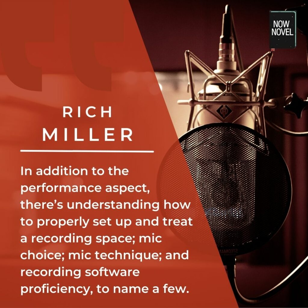 What goes into making audiobooks - Rich Miller quote