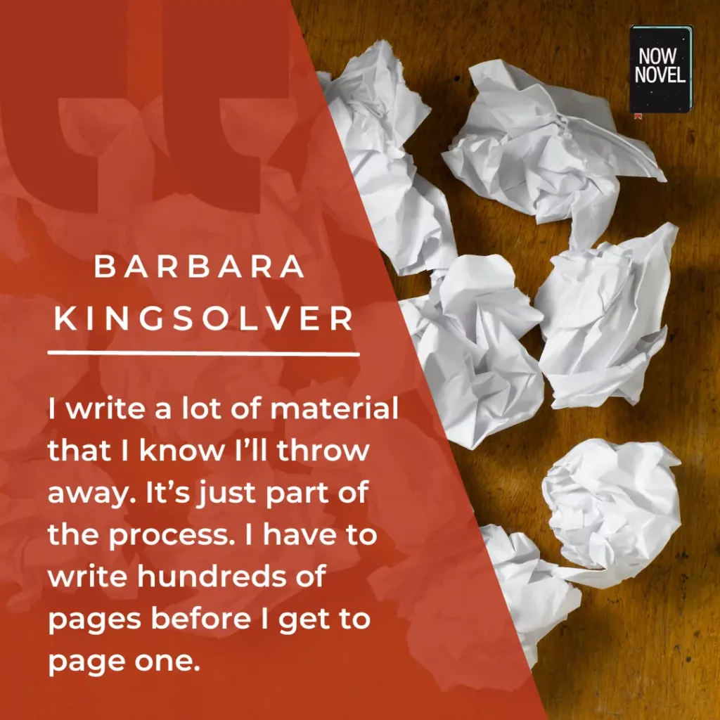 What is prewriting - Barbara Kingsolver on having to write a lot first
