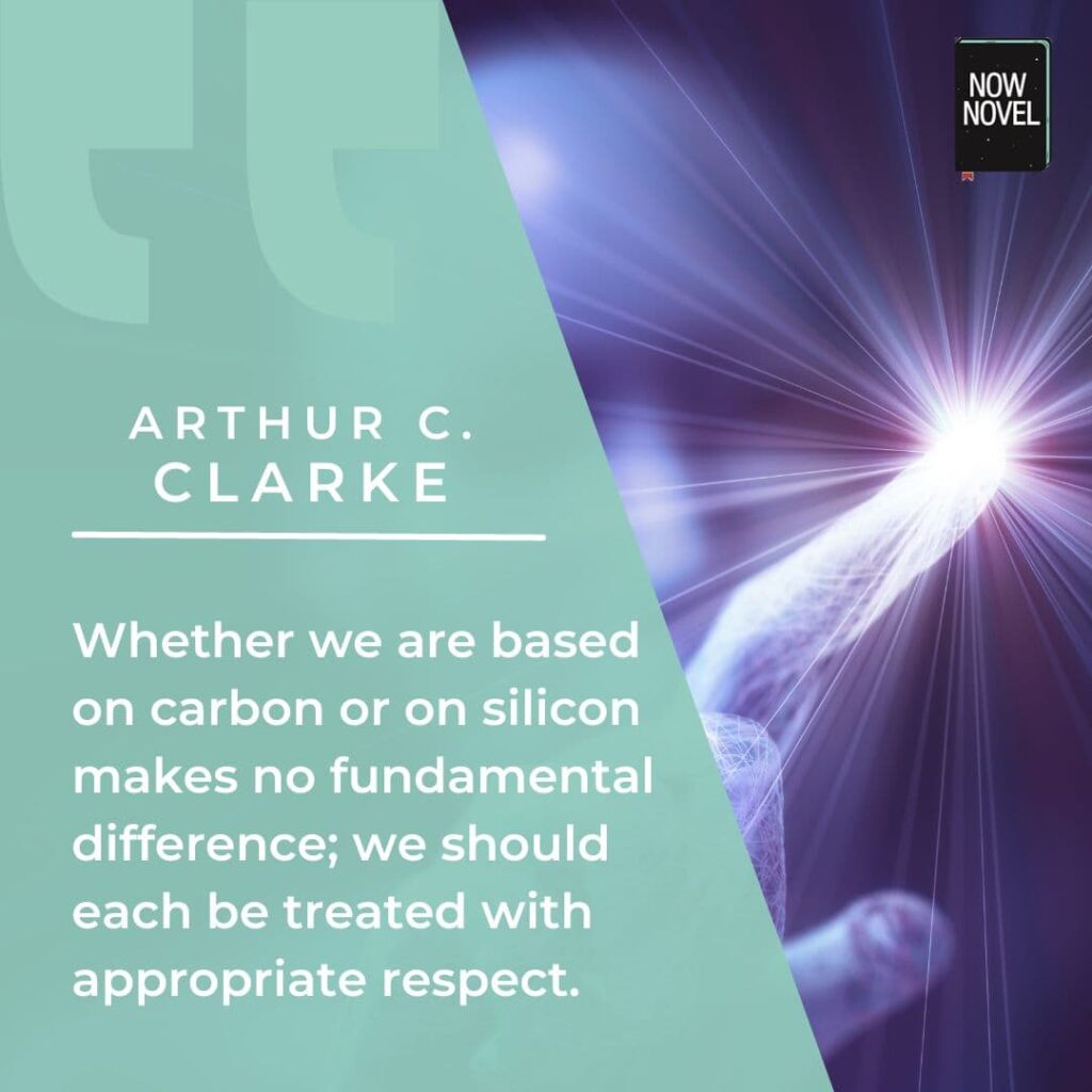 Arthur C. Clarke quote on human vs machine intelligence and respect