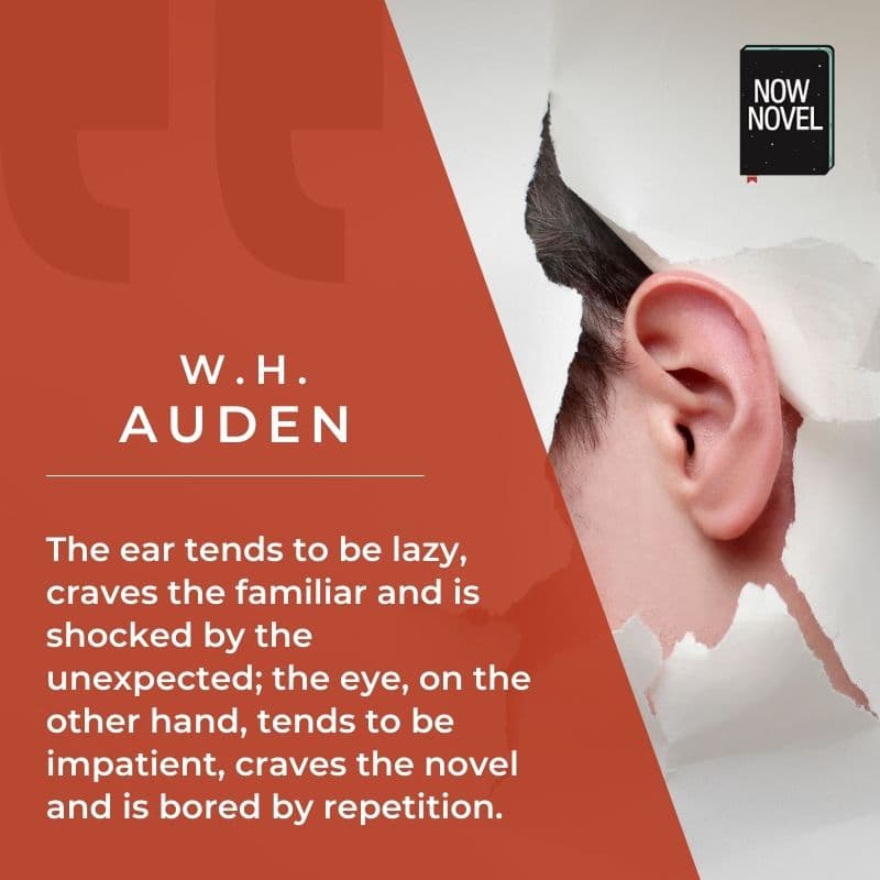 WH Auden on repetition and novelty in perception