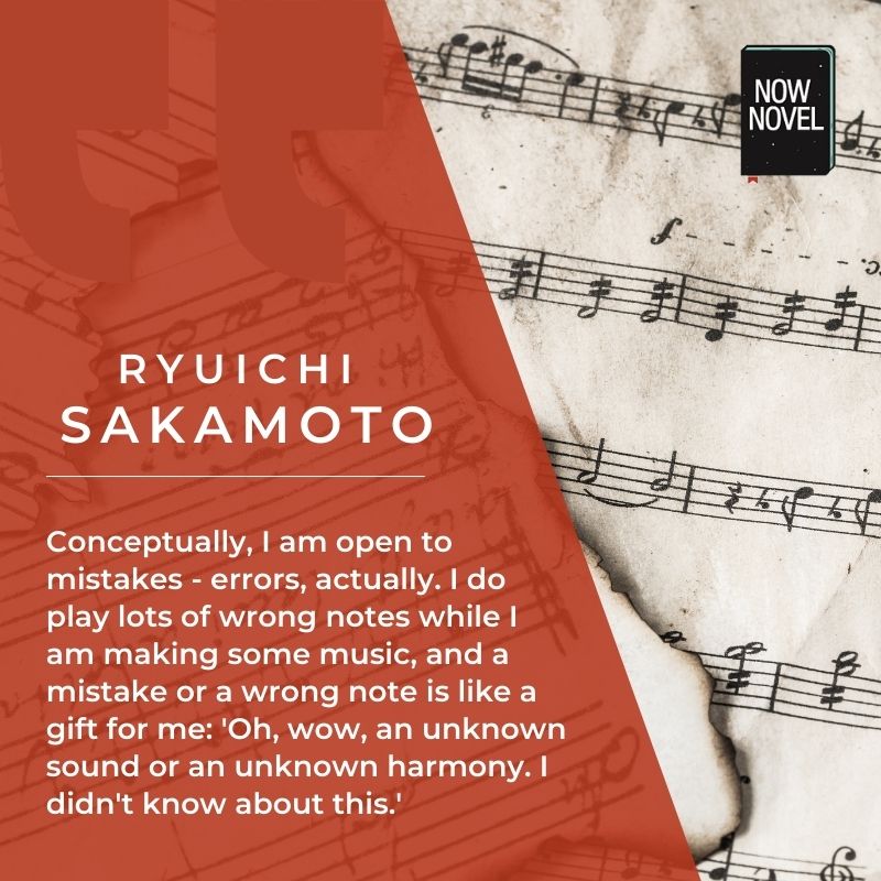 Ryuichi Sakamoto on errors being like gifts - quote
