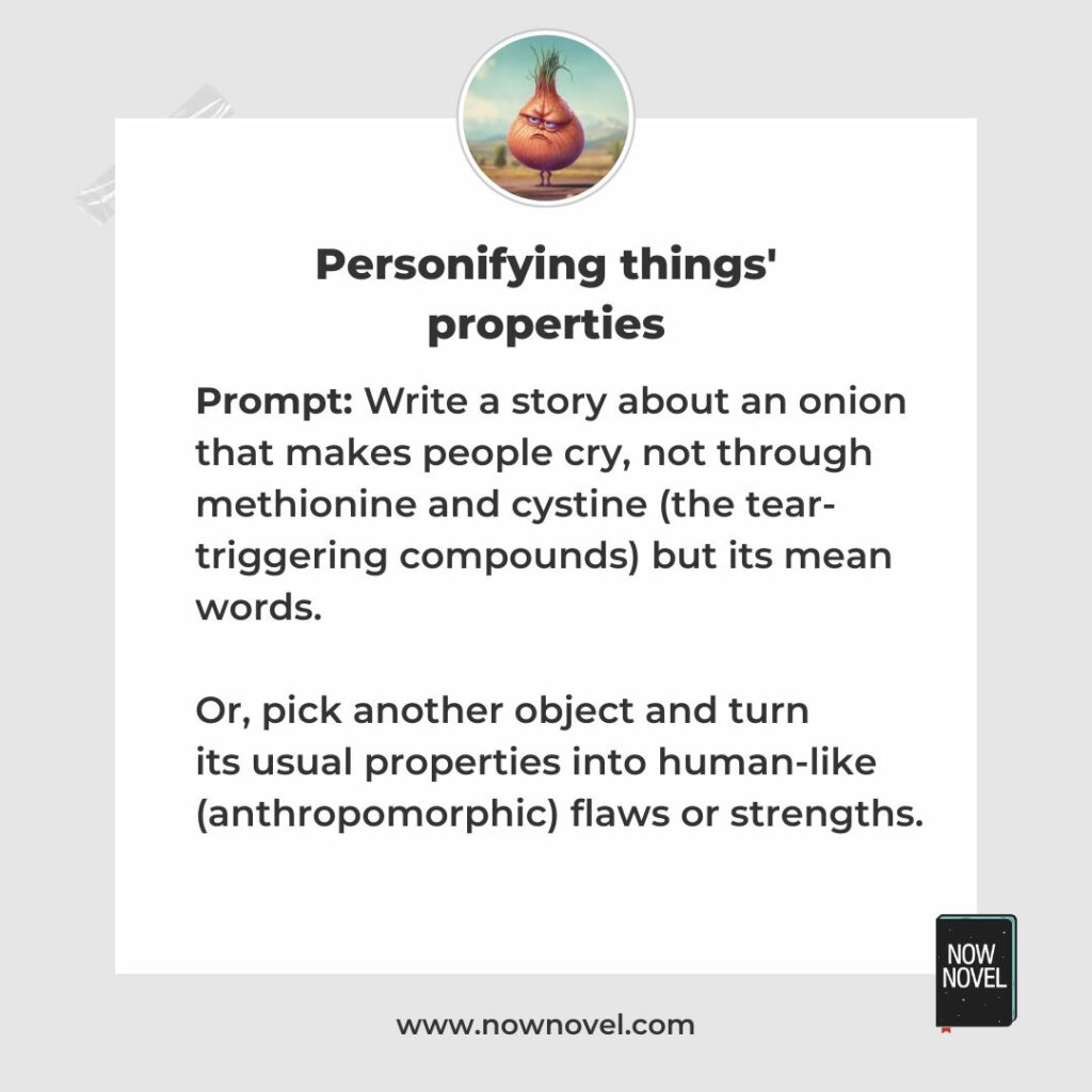 Writing prompt - anthropomorphic onions