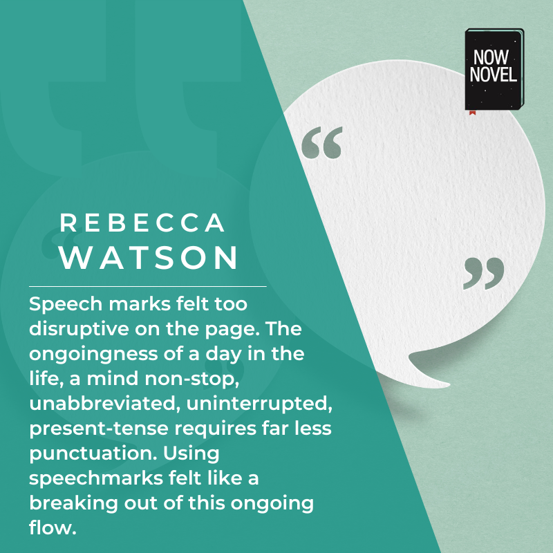 Rebecca Watson talks about not using quotation marks in her writing 
