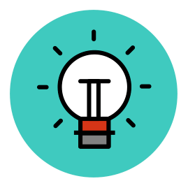 Now Novel icon - lightbulb for finding and developing ideas