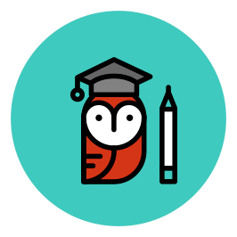 Now Novel icon showing scholarly owl for writing coaches