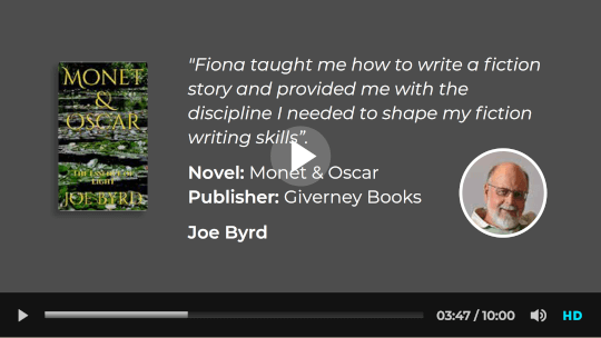 Successful author Joe Byrd video testimonial for Now Novel