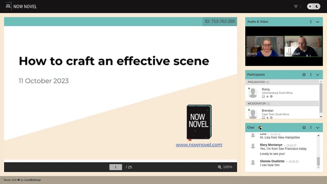 How to craft an effective scene webinar