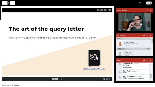 The Art of the Query Letter webinar